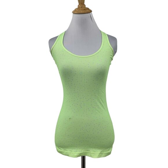 Lululemon Cool Tank Top Womens 2 Highlighter Pop Racerback Scoop Neck Active - Picture 1 of 9